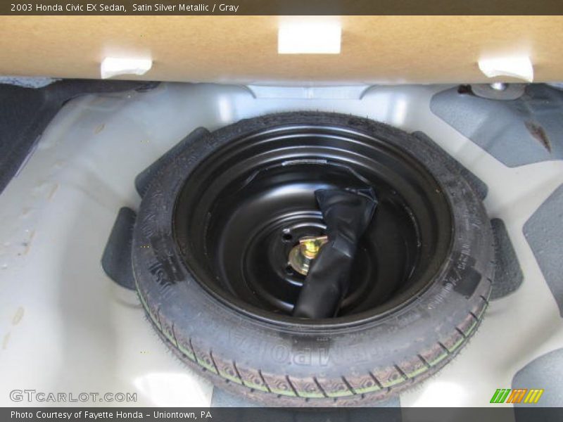 Satin Silver Metallic / Gray 2003 Honda Civic EX Sedan