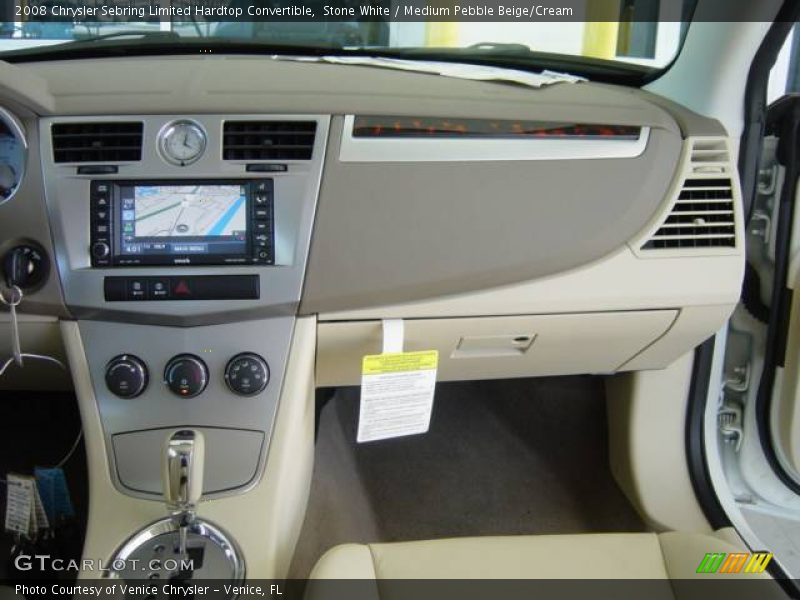 Stone White / Medium Pebble Beige/Cream 2008 Chrysler Sebring Limited Hardtop Convertible