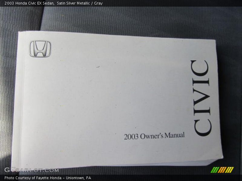 Satin Silver Metallic / Gray 2003 Honda Civic EX Sedan