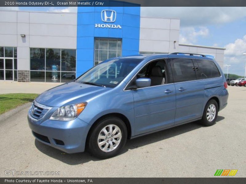 Ocean Mist Metallic / Gray 2010 Honda Odyssey EX-L