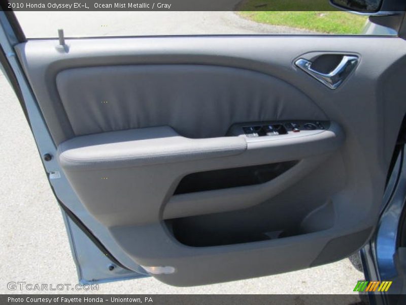 Ocean Mist Metallic / Gray 2010 Honda Odyssey EX-L
