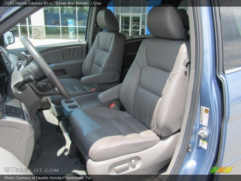 Ocean Mist Metallic / Gray 2010 Honda Odyssey EX-L
