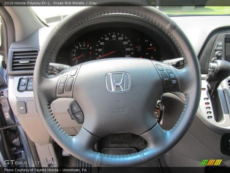 Ocean Mist Metallic / Gray 2010 Honda Odyssey EX-L