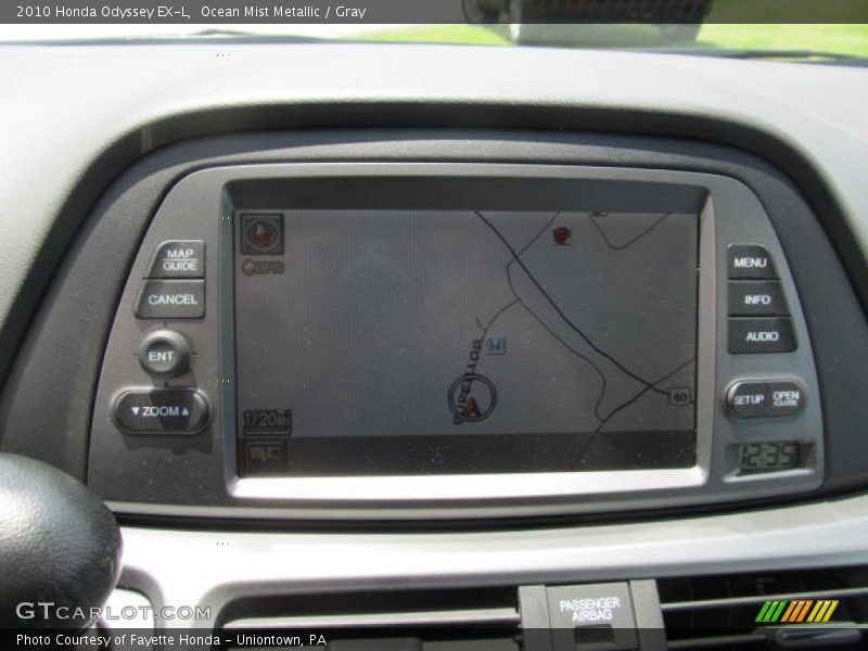 Ocean Mist Metallic / Gray 2010 Honda Odyssey EX-L