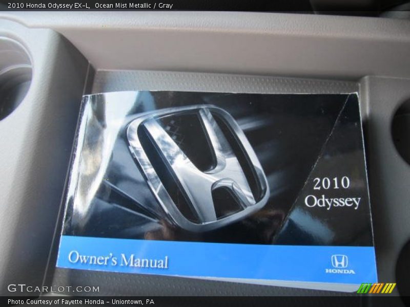 Ocean Mist Metallic / Gray 2010 Honda Odyssey EX-L