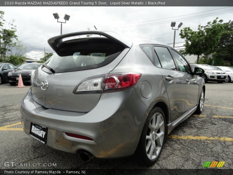 Liquid Silver Metallic / Black/Red 2010 Mazda MAZDA3 MAZDASPEED3 Grand Touring 5 Door
