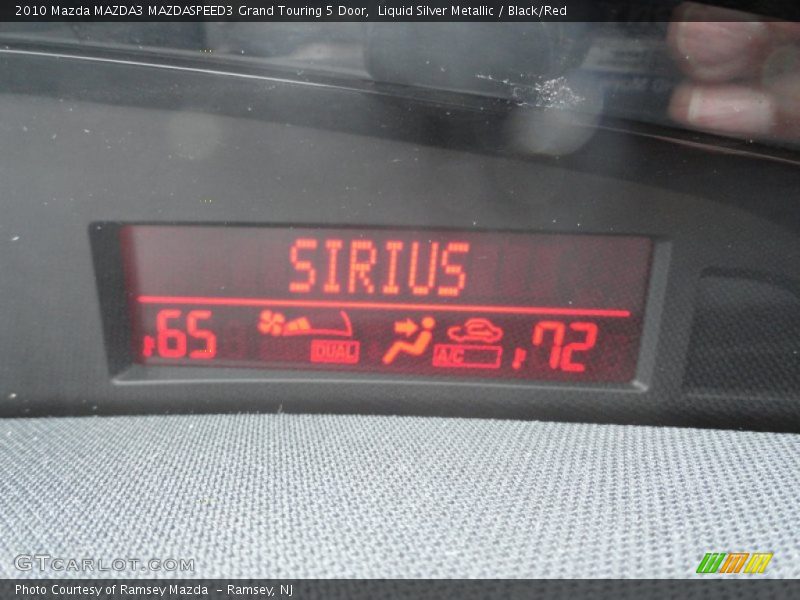 Liquid Silver Metallic / Black/Red 2010 Mazda MAZDA3 MAZDASPEED3 Grand Touring 5 Door