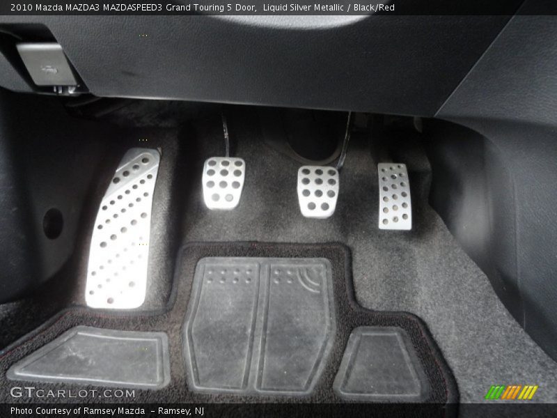 Liquid Silver Metallic / Black/Red 2010 Mazda MAZDA3 MAZDASPEED3 Grand Touring 5 Door