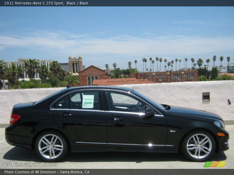 Black / Black 2012 Mercedes-Benz C 250 Sport