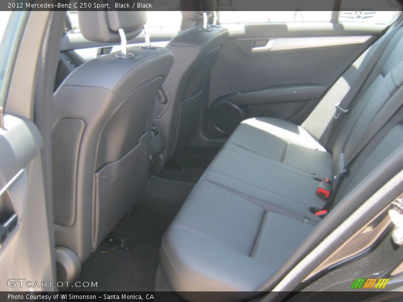 Black / Black 2012 Mercedes-Benz C 250 Sport