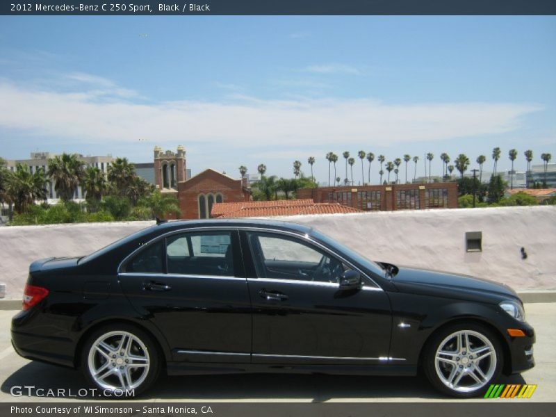 Black / Black 2012 Mercedes-Benz C 250 Sport