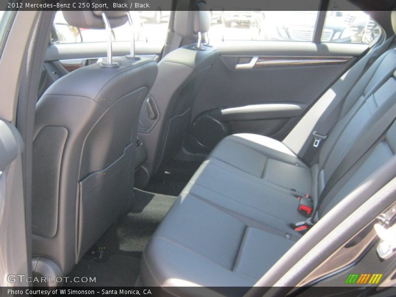 Black / Black 2012 Mercedes-Benz C 250 Sport