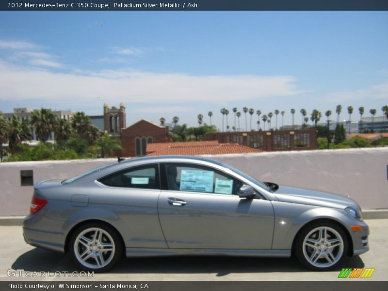 Palladium Silver Metallic / Ash 2012 Mercedes-Benz C 350 Coupe