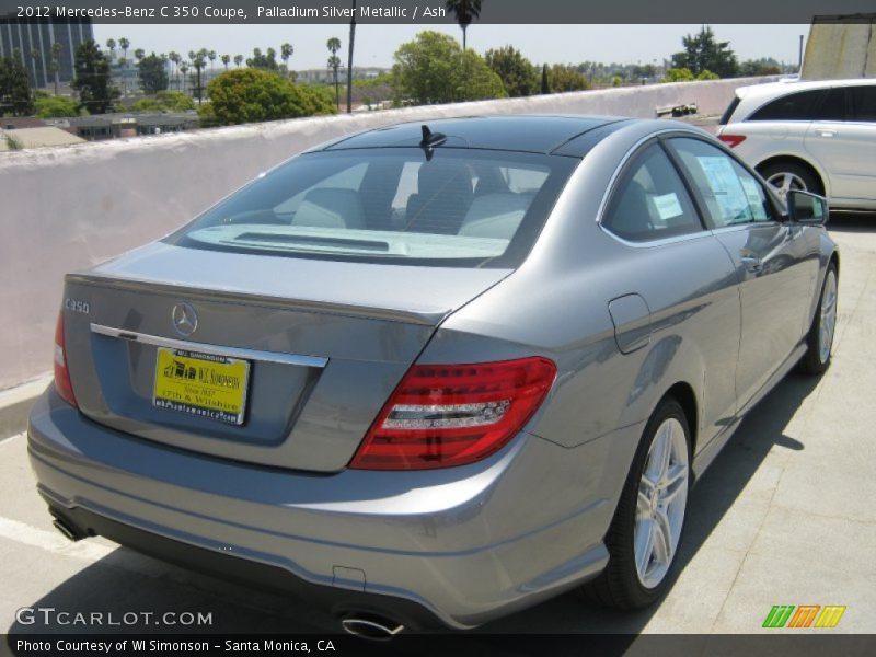 Palladium Silver Metallic / Ash 2012 Mercedes-Benz C 350 Coupe