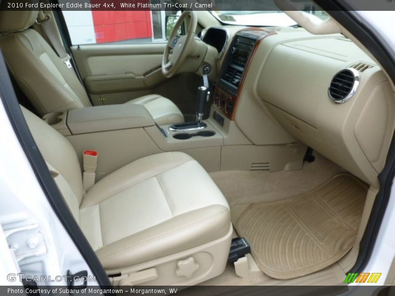 White Platinum Tri-Coat / Camel 2010 Ford Explorer Eddie Bauer 4x4