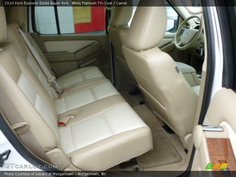 White Platinum Tri-Coat / Camel 2010 Ford Explorer Eddie Bauer 4x4