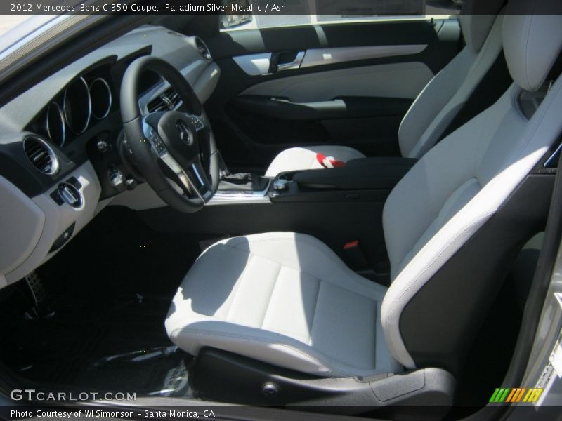 Palladium Silver Metallic / Ash 2012 Mercedes-Benz C 350 Coupe