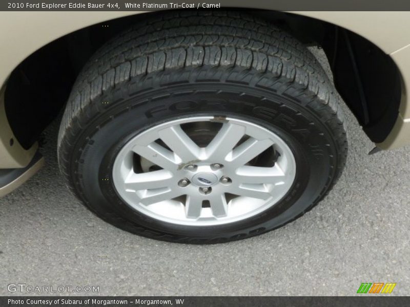 White Platinum Tri-Coat / Camel 2010 Ford Explorer Eddie Bauer 4x4