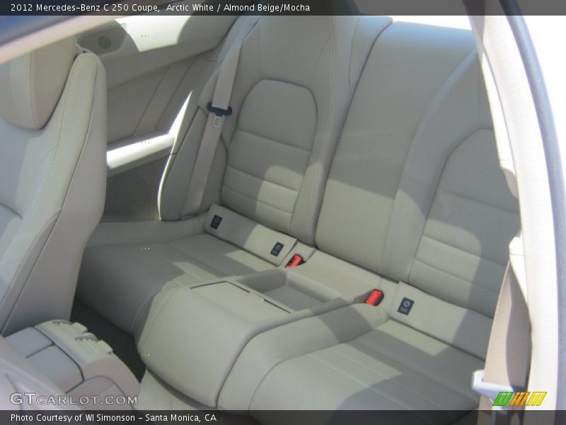 Arctic White / Almond Beige/Mocha 2012 Mercedes-Benz C 250 Coupe