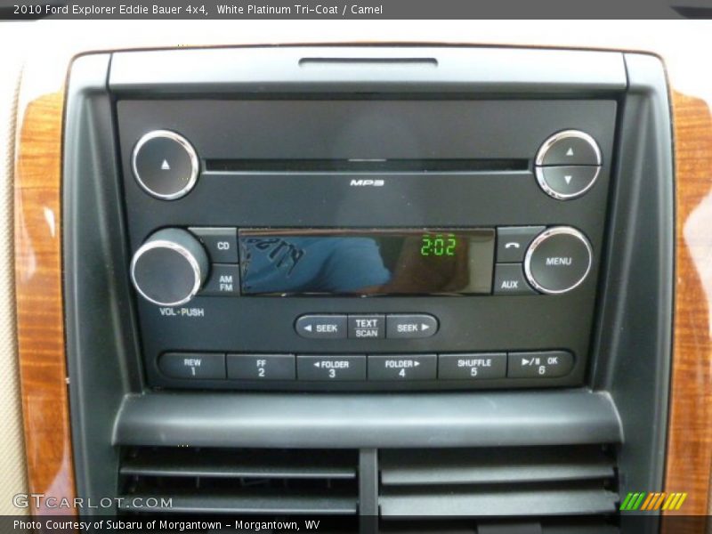 White Platinum Tri-Coat / Camel 2010 Ford Explorer Eddie Bauer 4x4