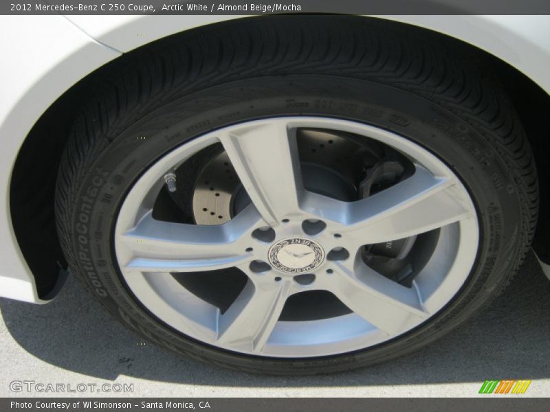 Arctic White / Almond Beige/Mocha 2012 Mercedes-Benz C 250 Coupe
