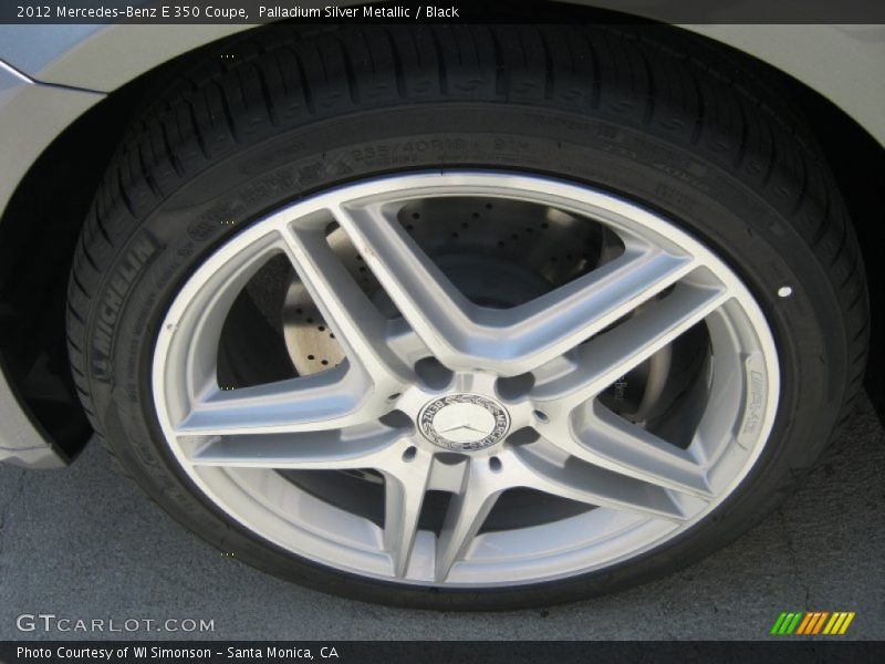 Palladium Silver Metallic / Black 2012 Mercedes-Benz E 350 Coupe