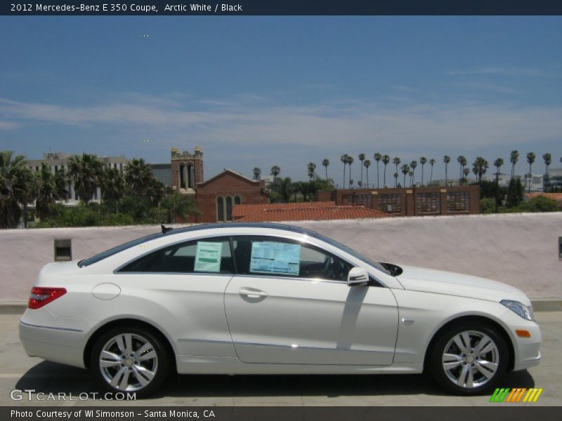 Arctic White / Black 2012 Mercedes-Benz E 350 Coupe