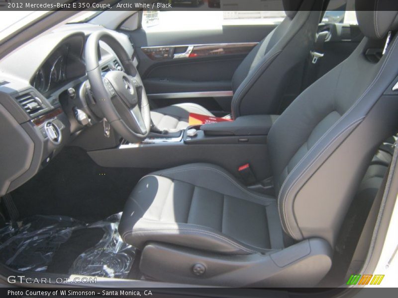 Arctic White / Black 2012 Mercedes-Benz E 350 Coupe