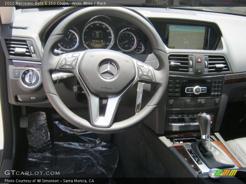 Arctic White / Black 2012 Mercedes-Benz E 350 Coupe