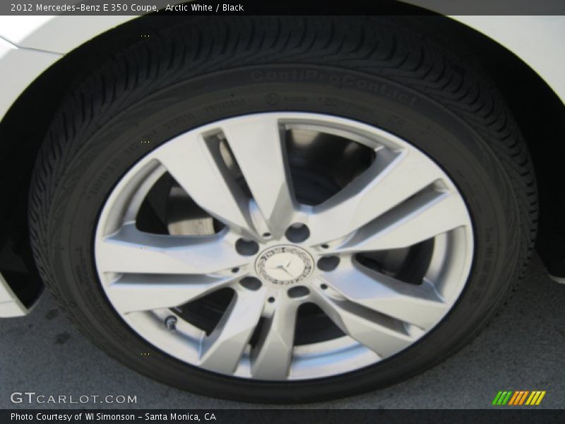 Arctic White / Black 2012 Mercedes-Benz E 350 Coupe