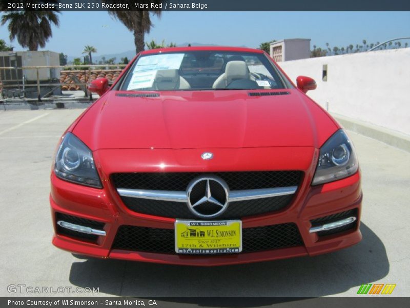 Mars Red / Sahara Beige 2012 Mercedes-Benz SLK 250 Roadster