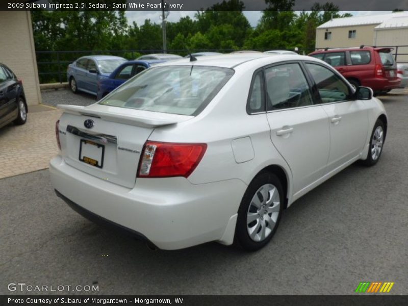 Satin White Pearl / Ivory 2009 Subaru Impreza 2.5i Sedan