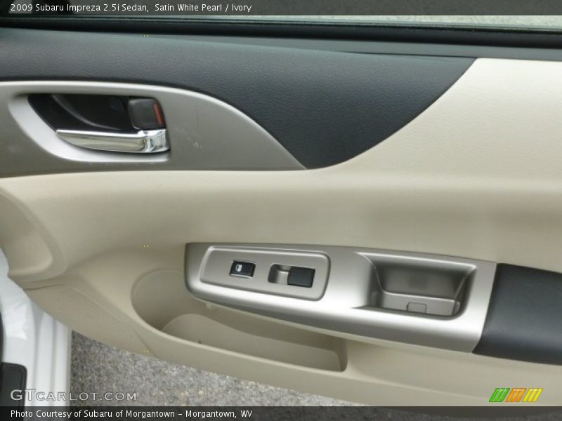 Satin White Pearl / Ivory 2009 Subaru Impreza 2.5i Sedan