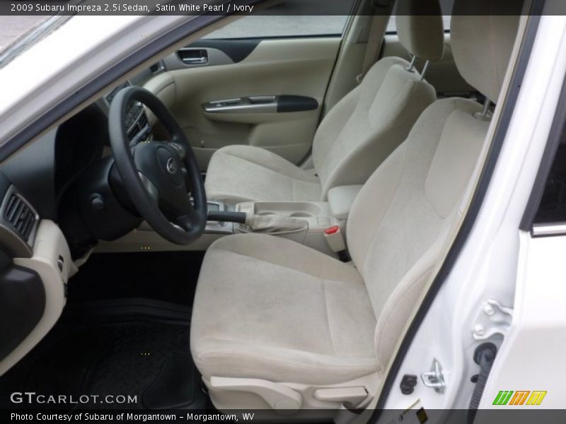 Satin White Pearl / Ivory 2009 Subaru Impreza 2.5i Sedan