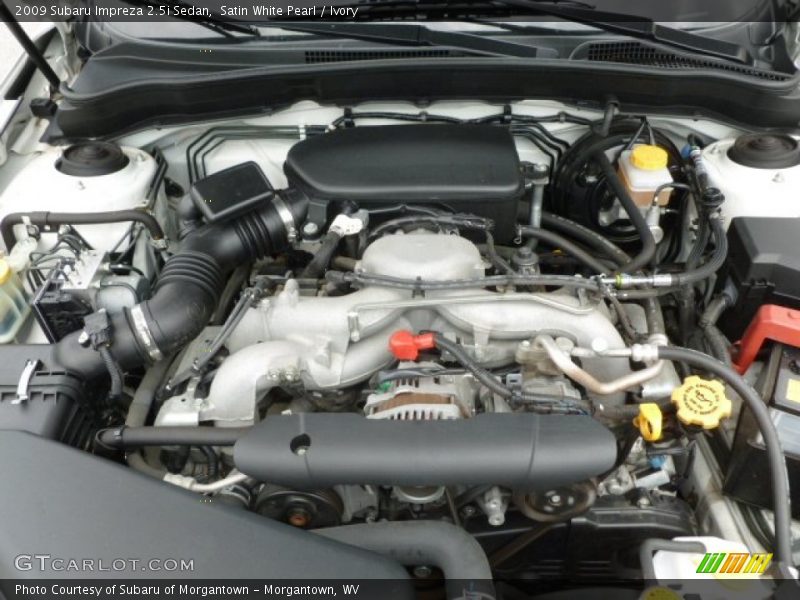 Satin White Pearl / Ivory 2009 Subaru Impreza 2.5i Sedan