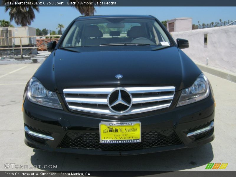 Black / Almond Beige/Mocha 2012 Mercedes-Benz C 250 Sport