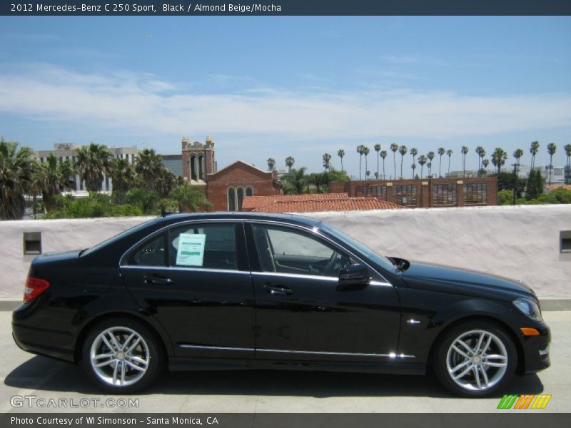 Black / Almond Beige/Mocha 2012 Mercedes-Benz C 250 Sport