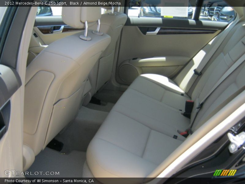 Black / Almond Beige/Mocha 2012 Mercedes-Benz C 250 Sport