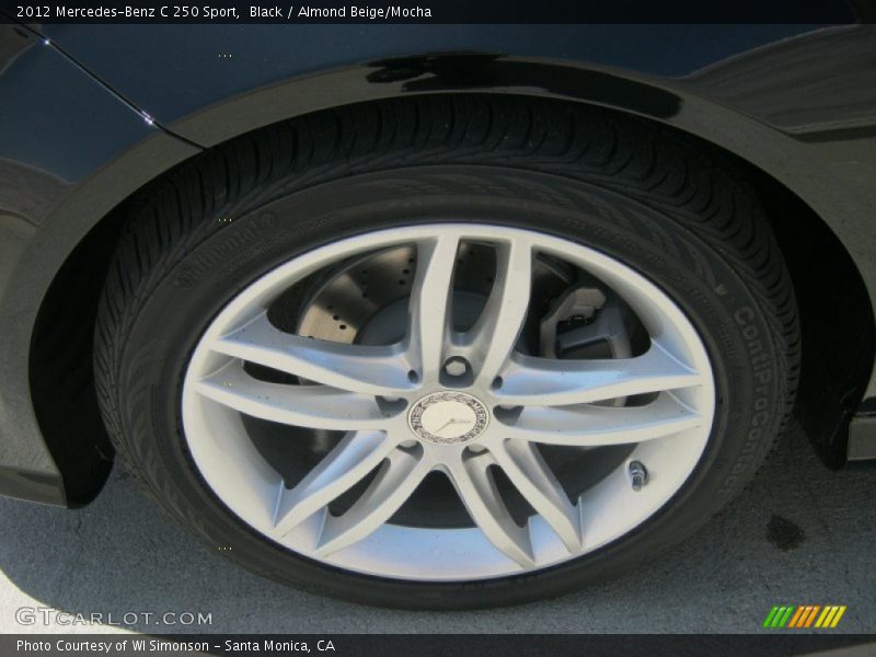 Black / Almond Beige/Mocha 2012 Mercedes-Benz C 250 Sport