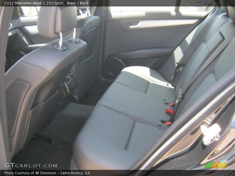 Black / Black 2012 Mercedes-Benz C 250 Sport