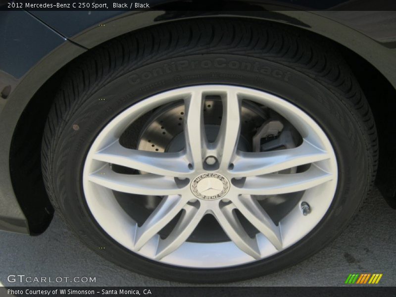 Black / Black 2012 Mercedes-Benz C 250 Sport