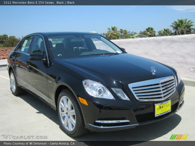 Black / Black 2012 Mercedes-Benz E 350 Sedan