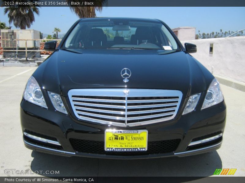 Black / Black 2012 Mercedes-Benz E 350 Sedan