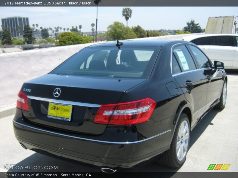 Black / Black 2012 Mercedes-Benz E 350 Sedan