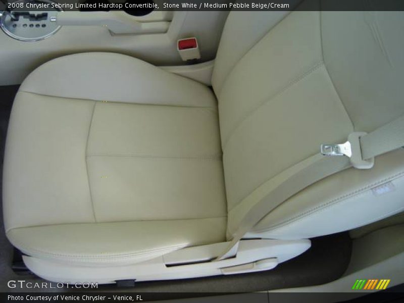 Stone White / Medium Pebble Beige/Cream 2008 Chrysler Sebring Limited Hardtop Convertible