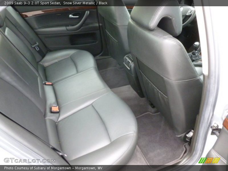 Snow Silver Metallic / Black 2009 Saab 9-3 2.0T Sport Sedan