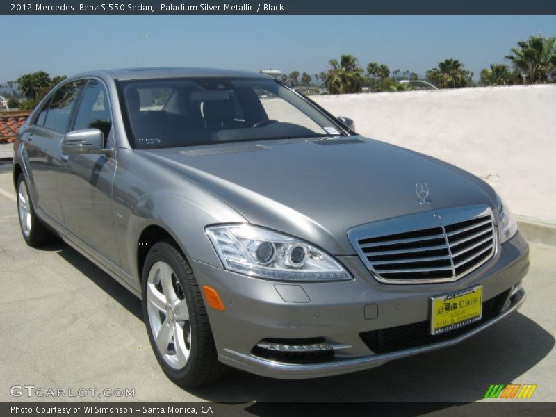 Paladium Silver Metallic / Black 2012 Mercedes-Benz S 550 Sedan