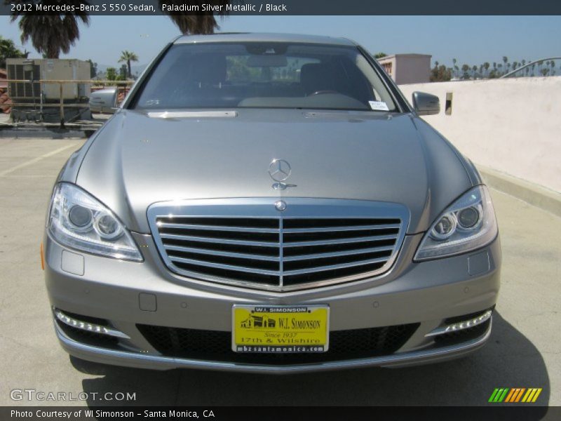 Paladium Silver Metallic / Black 2012 Mercedes-Benz S 550 Sedan