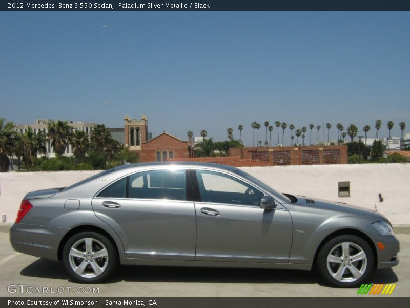 Paladium Silver Metallic / Black 2012 Mercedes-Benz S 550 Sedan