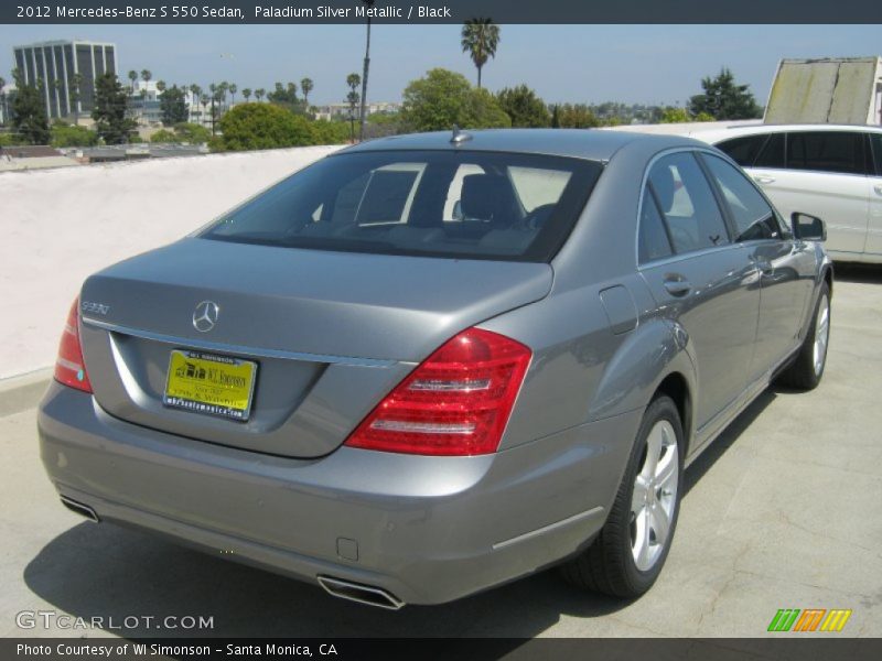 Paladium Silver Metallic / Black 2012 Mercedes-Benz S 550 Sedan